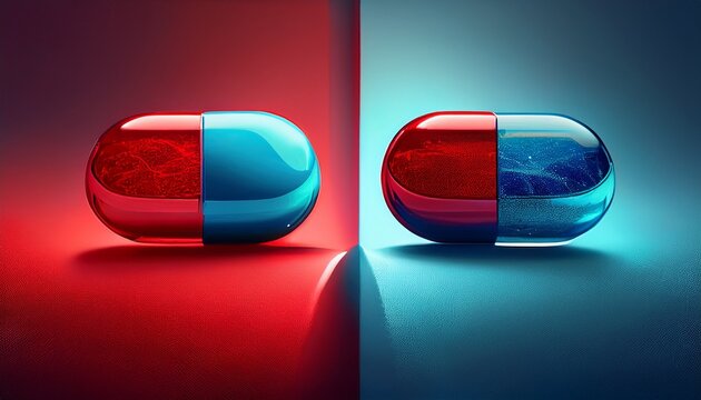 red pill or blue pill the choice is yours between truth and illusion belief and reality truth and lie right and wrong left and right