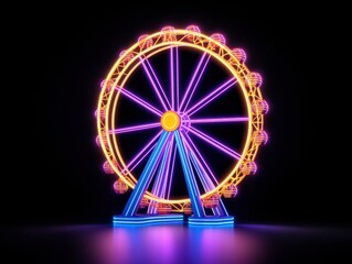 Neon Ferris Wheel