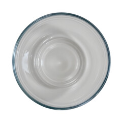 a round, empty ceramic plate with a matte finish. the plate has a smooth surface and its edges are clean and unadorned