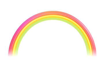 Obraz premium A vibrant rainbow arch graphic with a spectrum of colors, ideal for cheerful designs and decorations.