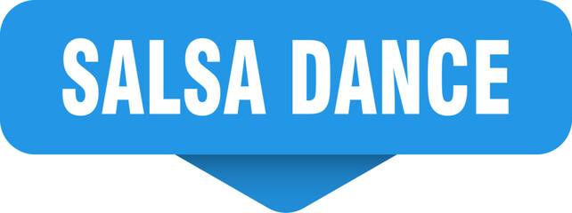 salsa dance sticker. salsa dance sign on transparent background