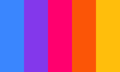 Vector color palette of different colors