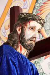 Obraz premium Imagen de Nazareno en la Catedral de Texcoco, Estado de México, México.