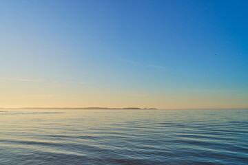 Sunset at German Baltic Sea. High quality photo