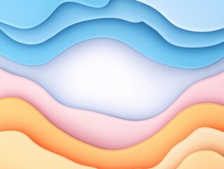 Abstract layered wavy background