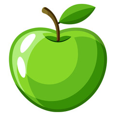 Minimal Green Apple Icon