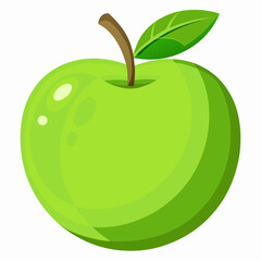 Minimal Green Apple Icon