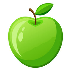 Minimal Green Apple Icon