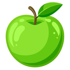 Minimal Green Apple Icon