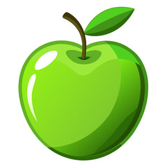 Minimal Green Apple Icon