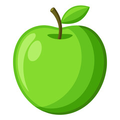 Minimal Green Apple Icon