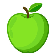 Minimal Green Apple Icon