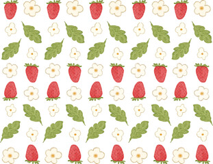 watercolor strawberry seamless pattern background for your wallpaper and design