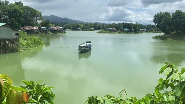 boat on the lake