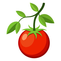 Tree Tomato Flat Icon Design