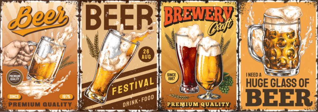 Celebrating premium beer at a festival