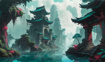 Lotus Port of the Mistbound Isles