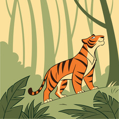 Tigre en style r&eacute;aliste