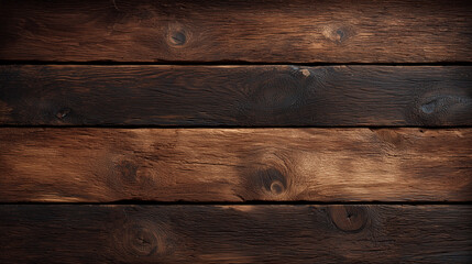 Dark rustic wooden planks background with rich natural texture
