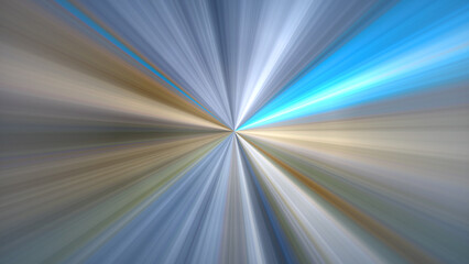 4K abstract digital art featuring a radial blur effect with a central point of focus, radiating outwards. Dynamic picture with motion and speed effect.