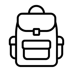 backpack icon vector on white background
Vector icon on white background travel