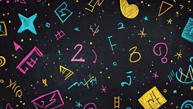Abstract chalkboard pattern