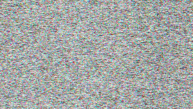 vhs glitch noise background. TV interference. TV screen texture. Signal problems. No signal.  Video rewind texture from a tape cassette. TVI. White noise.