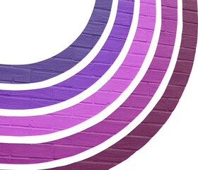 Abstract Colorful Curved Lines Silhouette PNG
