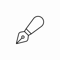 classic ink pen icon sign vector
