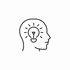 creative mind idea icon sign vector