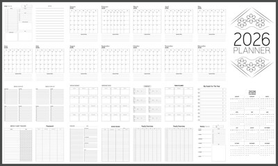 2026 calendar with planners