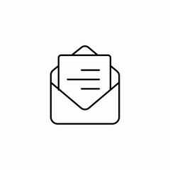 open mail envelope icon sign vector
