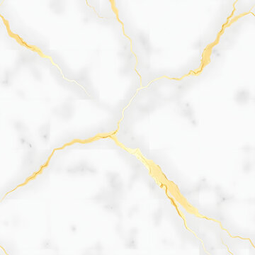 M&aacute;rmol Blanco con Vetas Doradas