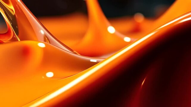 abstract background with orange bubbles