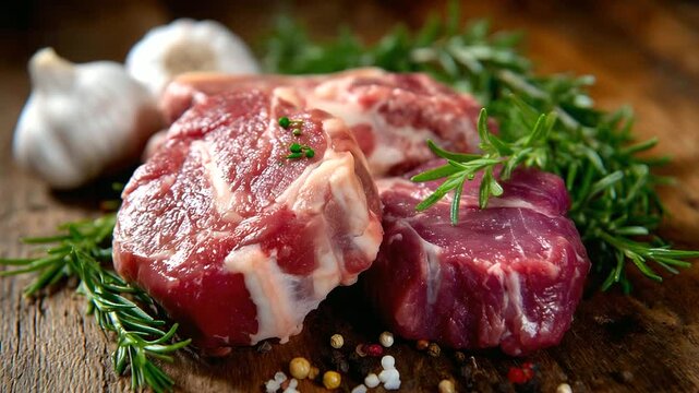 Raw meat cuts