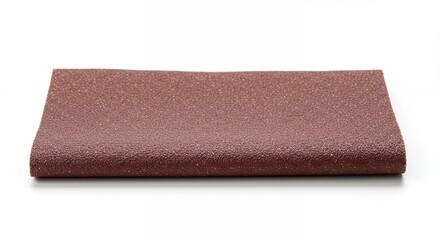 Maroon fabric rectangle studio shot flat lay