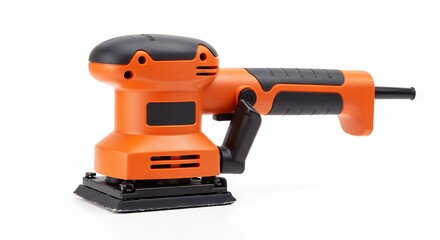 Fototapeta premium Orange electric handheld sander