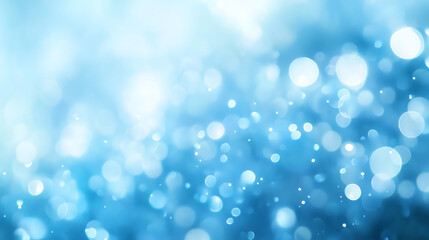 Light blue bokeh effect background for product use