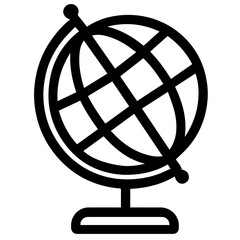 Obraz premium globe icon vector on white background Vector icon on white background travel