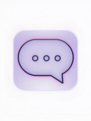 Fototapeta premium chat message bubble sppech icon sign vector