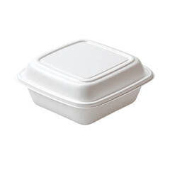 Takeaway Container: A close-up studio shot showcasing a clean, unused takeaway container, emphasizing its design for efficient food storage and transport.
