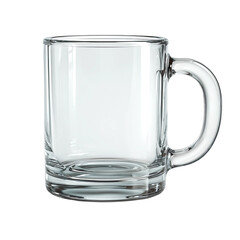 Crystal Clear Mug: A transparent glass mug, exuding simplicity and elegance, perfect for showcasing beverages and creating a sense of sophistication.