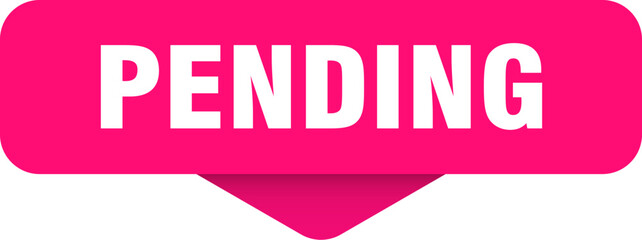 pending sticker. pending sign on transparent background