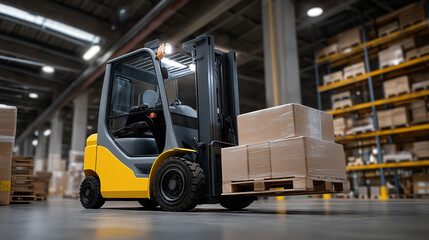 Efficient Forklift Transportation of Heavy Boxes in Storage Aisles