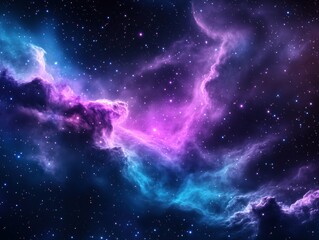 Obraz premium Cosmic nebulae swirl