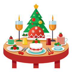 Festive Christmas Table