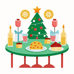 Festive Christmas Table