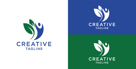 abstract human logo, Logo design inspiration ideas