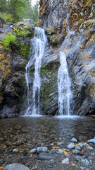 faery falls near mount shasta california in autumn