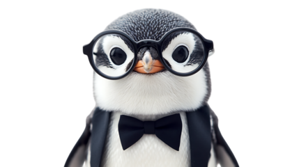 penguin on white background